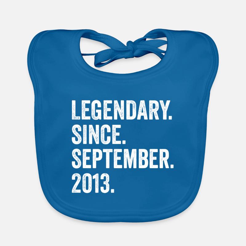 Legendary Since September 2013 9. Geburtstag Baby Bio-Lätzchen
