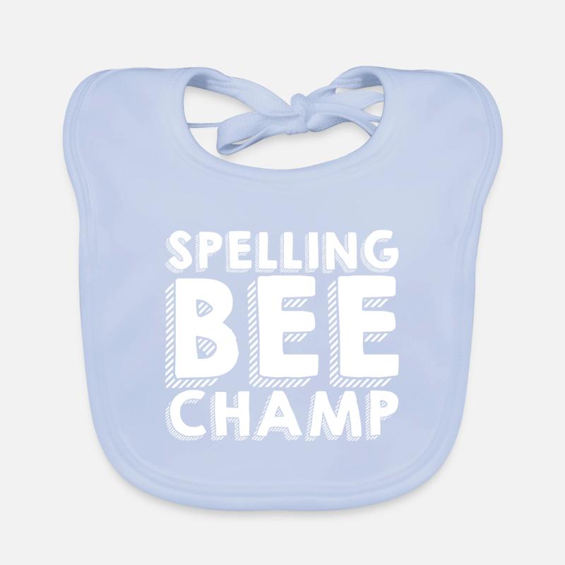 Spelling Bee Champ 3 Organic Baby Bibs