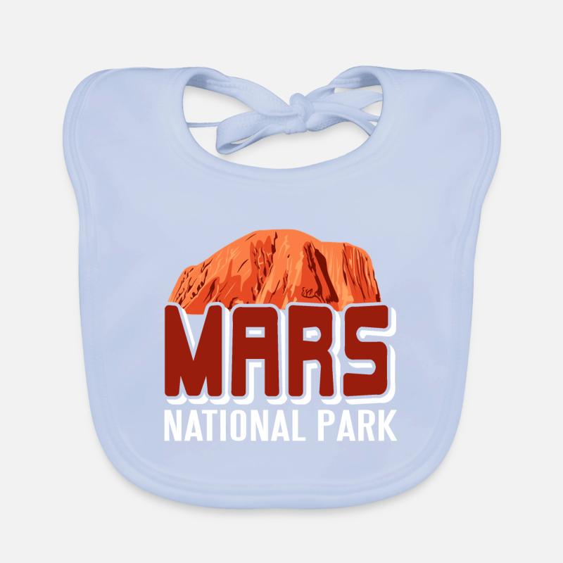 MARS National Park Retro Outer Space Planet Baby Bio-Lätzchen