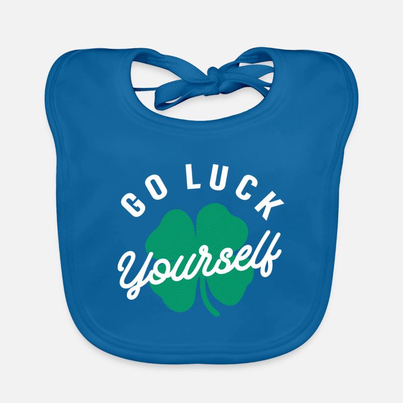 Go Luck Yourself Funny Irish St Patricks Day Organic Baby Bibs