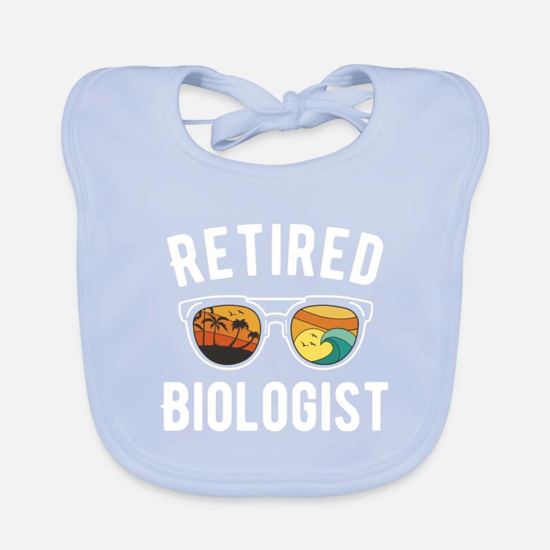 Chemise de retraite de biologiste de plage Bavoir bio Bébé