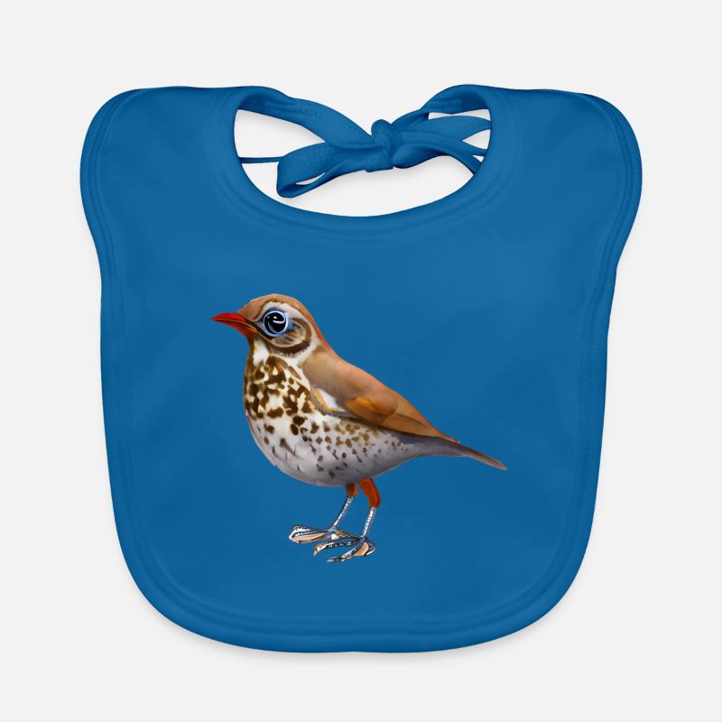 Grive oiseau Bavoir bio Bébé
