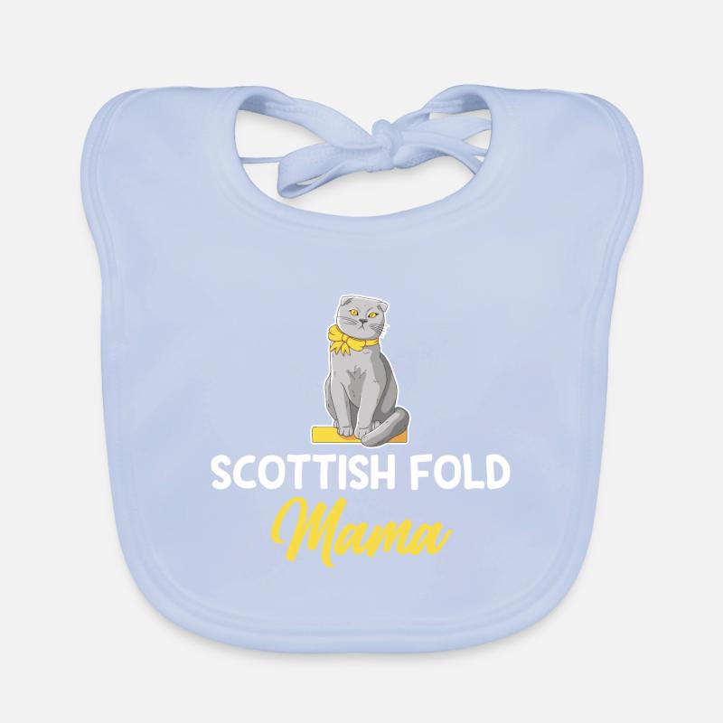 Scottish Fold Cat Organic Baby Bibs
