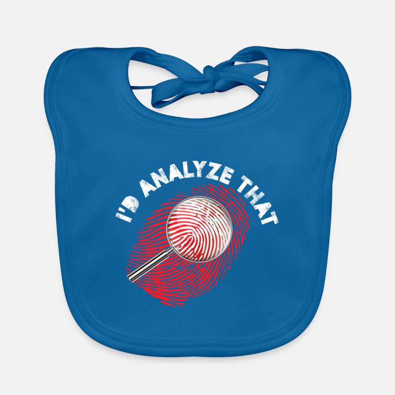 I'd Analyze that | Forensic Scientist Baby Bio-Lätzchen