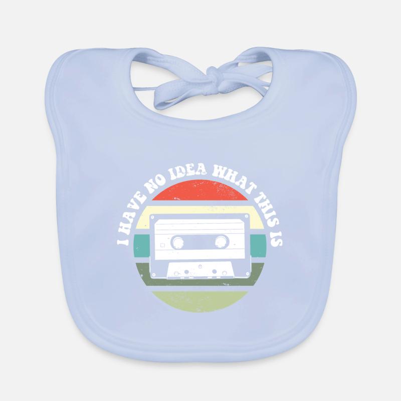 I Have No Idea What This Is 70s 80s Throwback Organic Baby Bibs