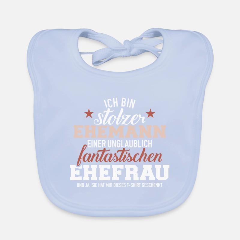 Stolzer Ehemann von fantastischer Ehefrau Baby Bio-Lätzchen