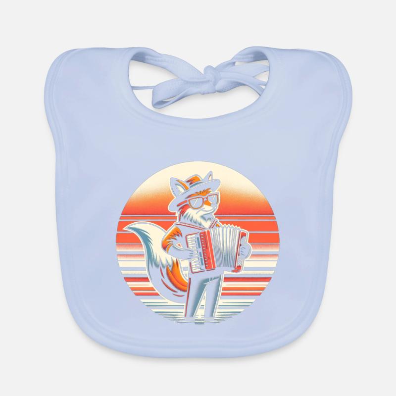 Fuchs Akkordeon Baby Bio-Lätzchen