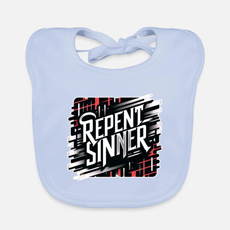 Repent Sinner 18 Organic Baby Bibs