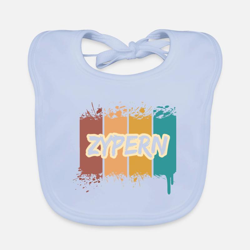 Gift for Cyprus Organic Baby Bibs