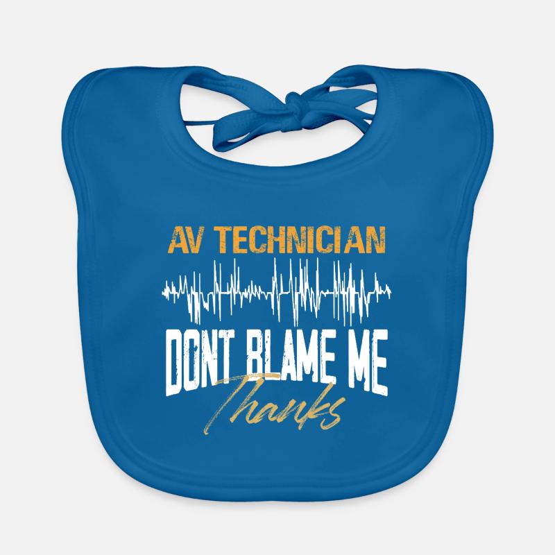 AV Technician Fun Design Baby Bio-Lätzchen