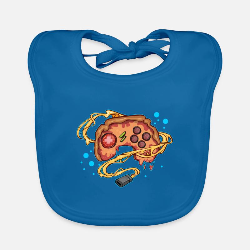Pizza Gaming Controller Gamepad Baby Bio-Lätzchen