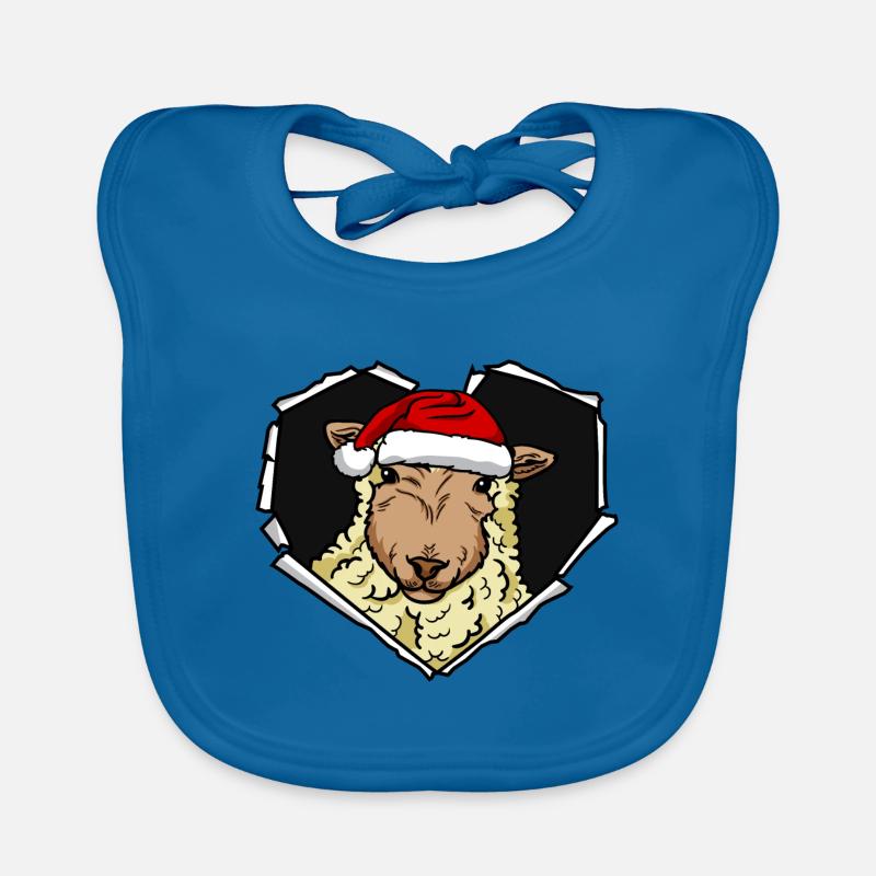 Sheep crack torn perforated cap Organic Baby Bibs