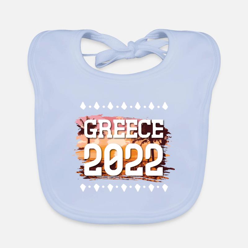 Grèce 2022 Bavoir bio Bébé