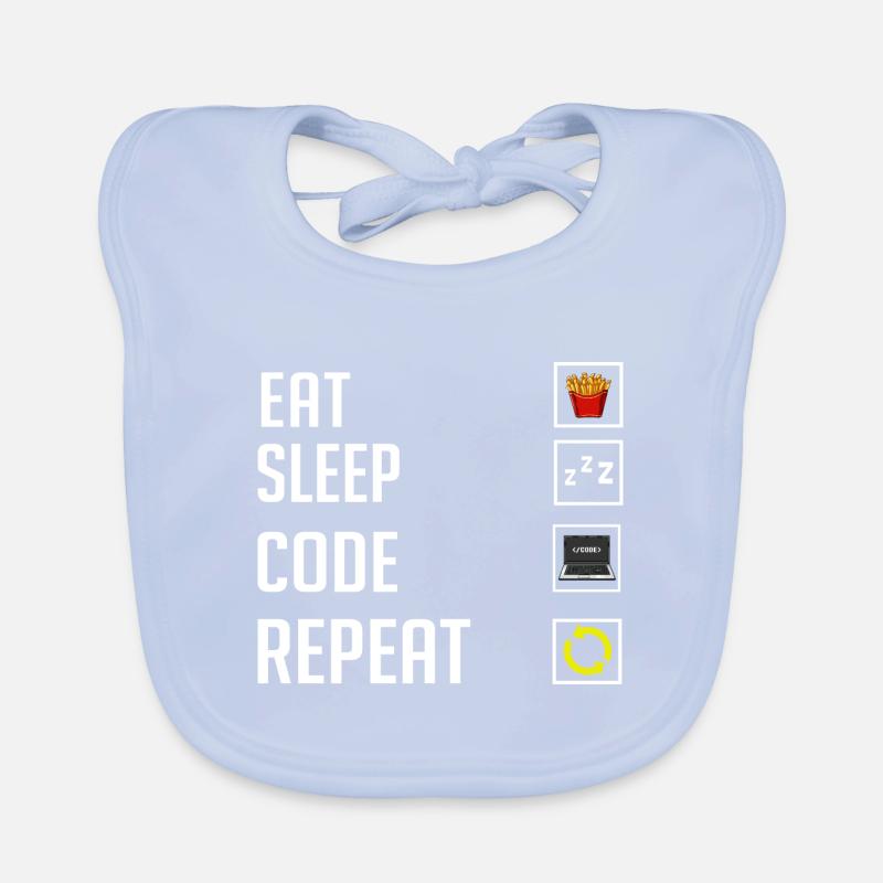 Programmeur Programmation Ordinateur Développeur Pc Bavoir bio Bébé