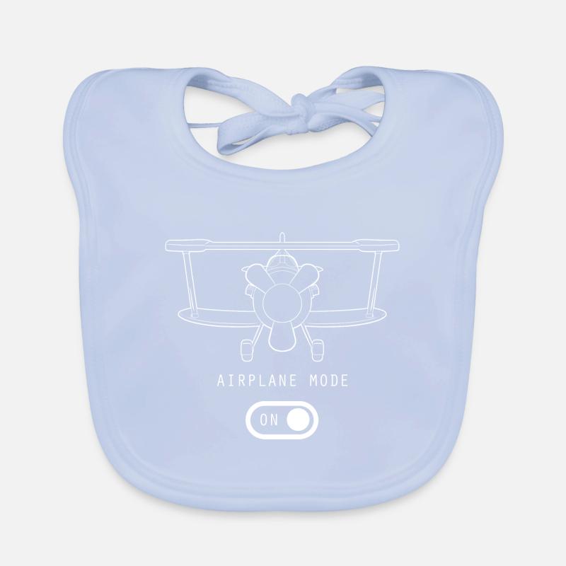 Airplane Pilot Fly Flight Mode An i Gift Organic Baby Bibs