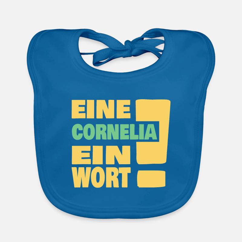 Eine Cornelia ein Wort Baby Bio-Lätzchen