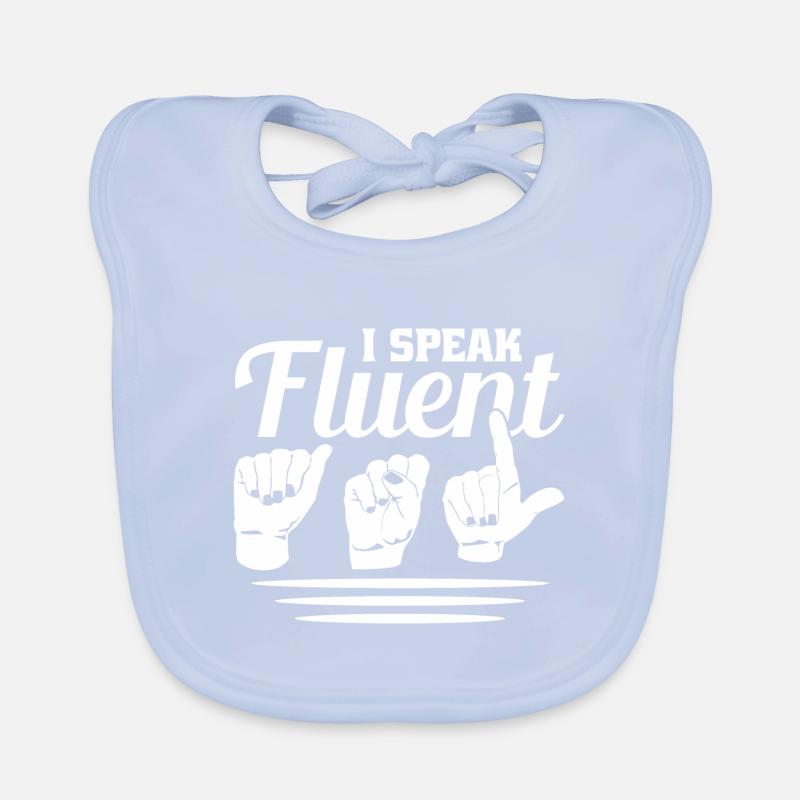 Deaf Deaf Sign Language Deaf Pride Organic Baby Bibs