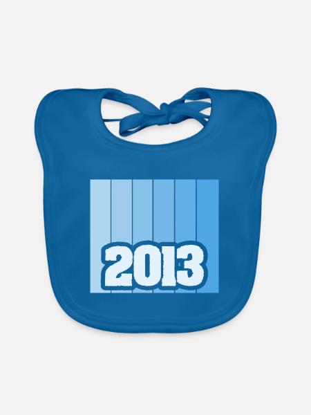 2013 2013 - Baby Bio-Lätzchen - Pfauenblau - Vorne