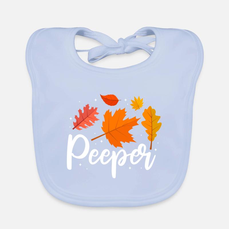 Peeper Fall Leaves Collecting Leaf Peeping Baby Bio-Lätzchen