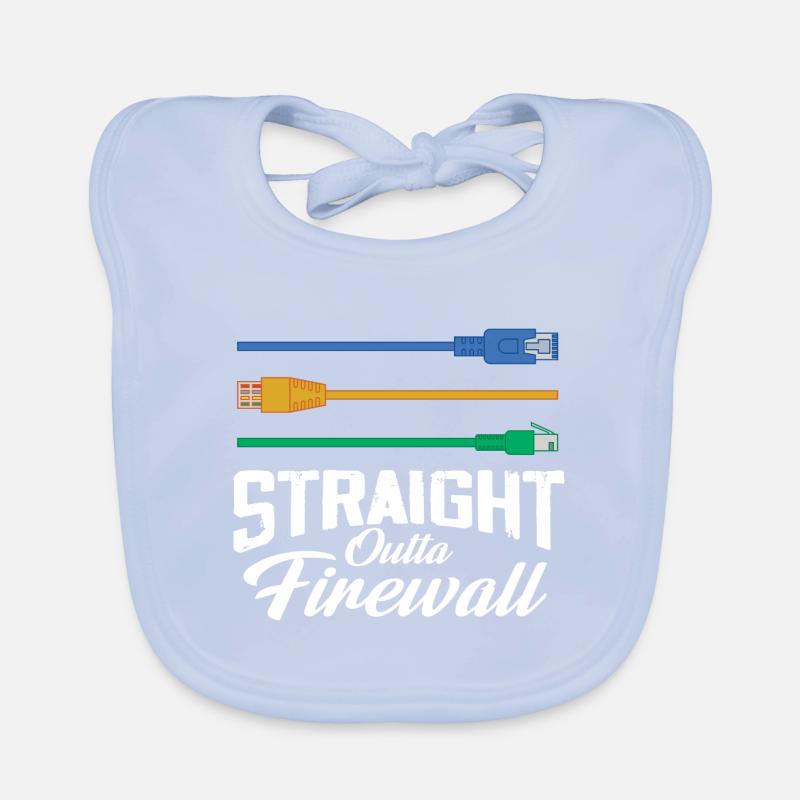 Réseau de système de pare-feu Straight Outta Bavoir bio Bébé
