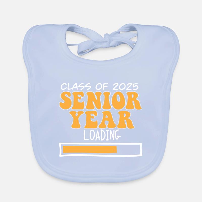 Class Of 2025 Senior Year Loading Future High Organic Baby Bibs