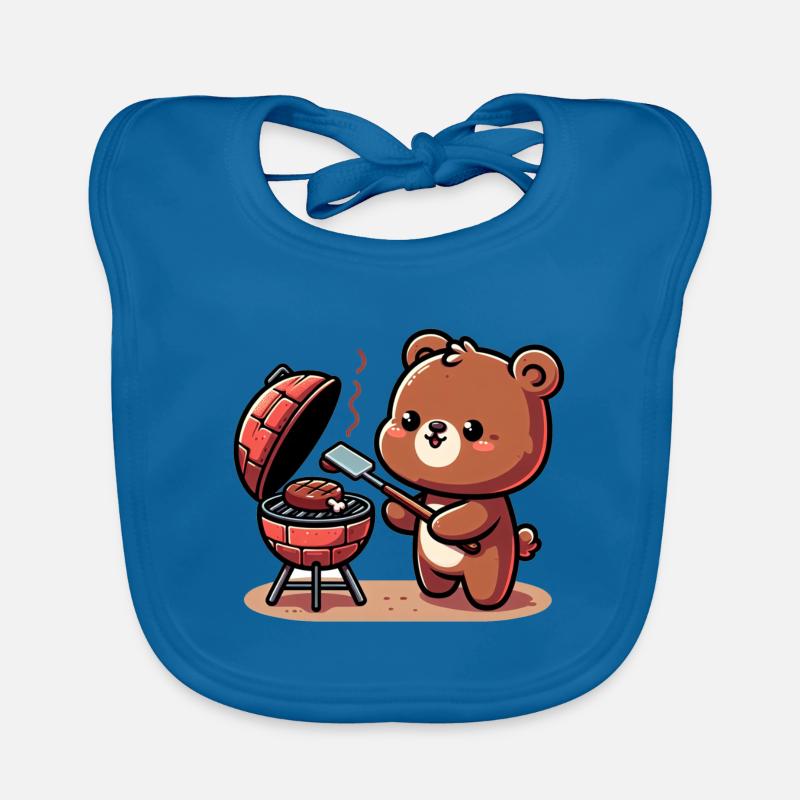 Ours BBQ mignon Bavoir bio Bébé