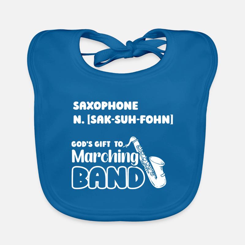 Saxophone Definition Baby Bio-Lätzchen
