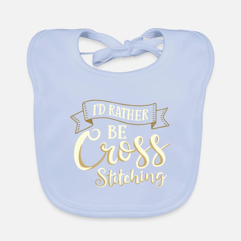 Cross Stitch Pattern Cross Stitch Needles Embroidery Weaving Organic Baby Bibs