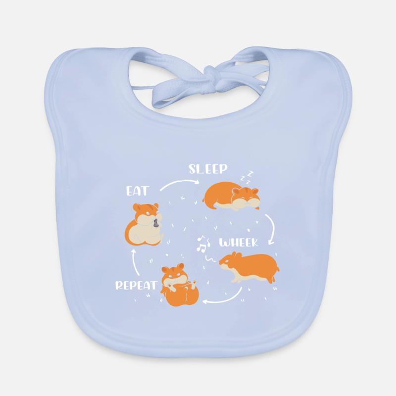 Manger Sleep Wheek Répéter Cochon d’Inde Animal de compagnie Bavoir bio Bébé