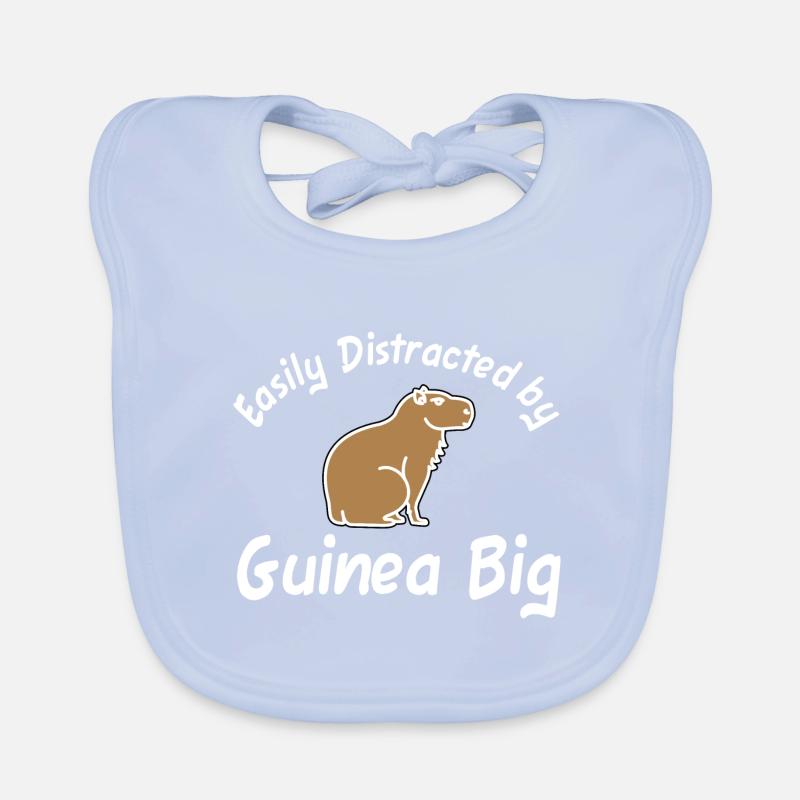 Facilement distrait par Guinea Big Capybara Bavoir bio Bébé
