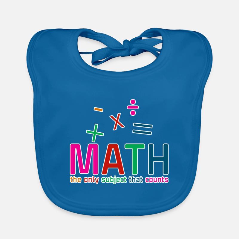 Math, The Only Subject That Counts 2 Organic Baby Bibs