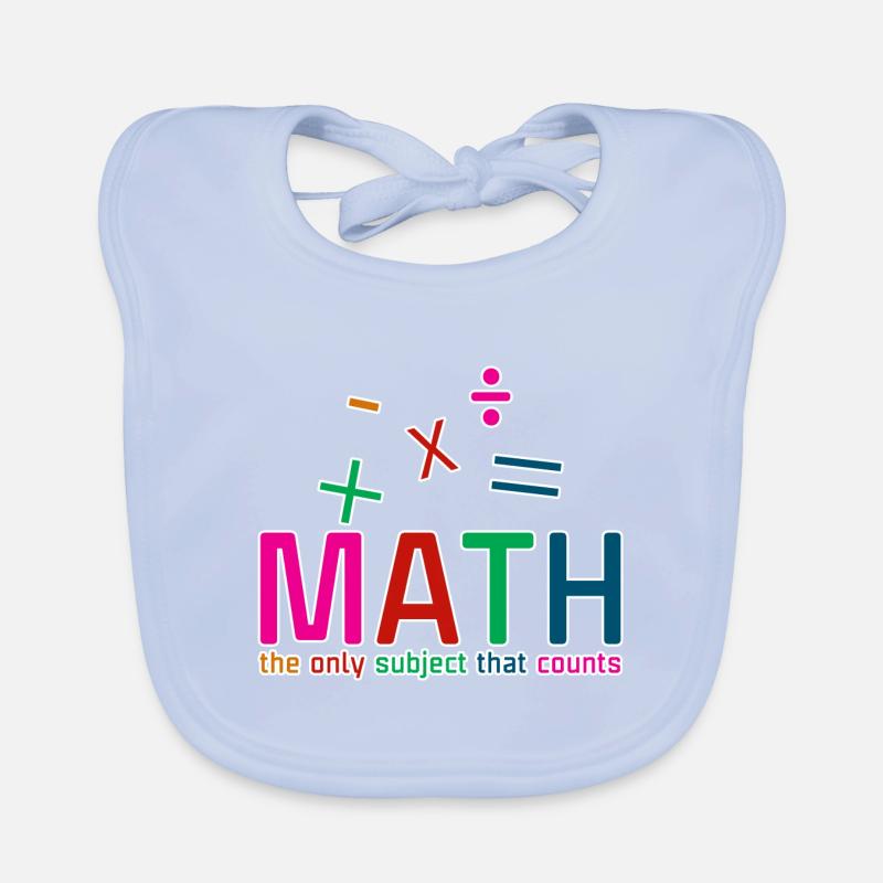 Math, The Only Subject That Counts 2 Baby Bio-Lätzchen