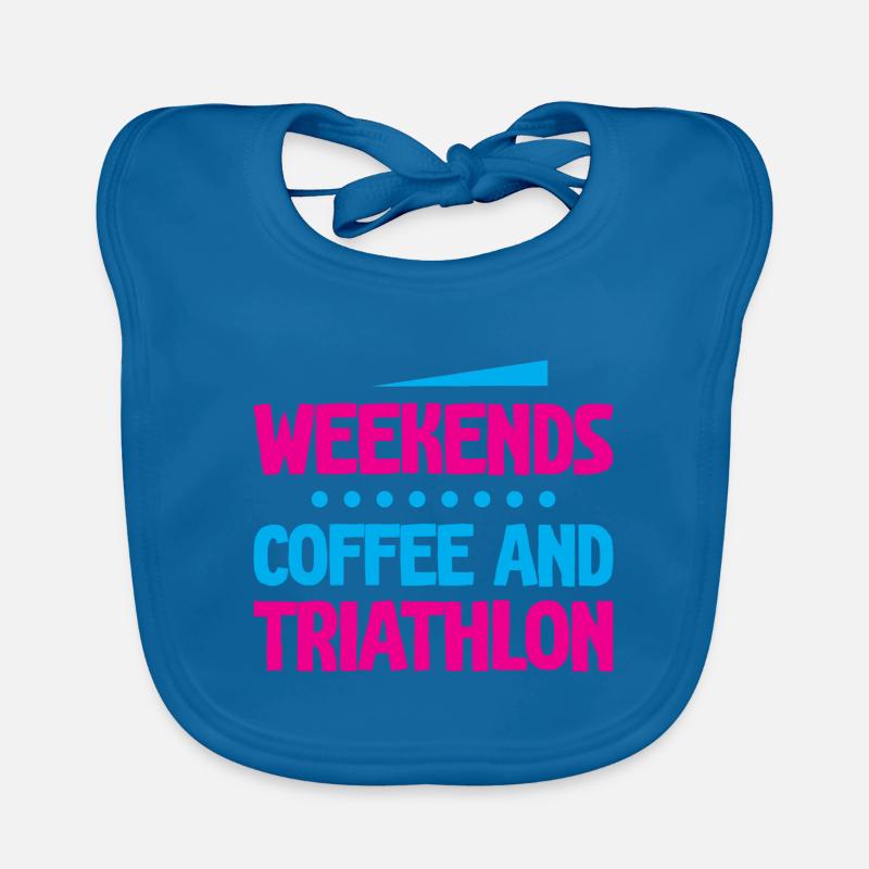 Weekends Coffee And Triathlon 4 Baby Bio-Lätzchen
