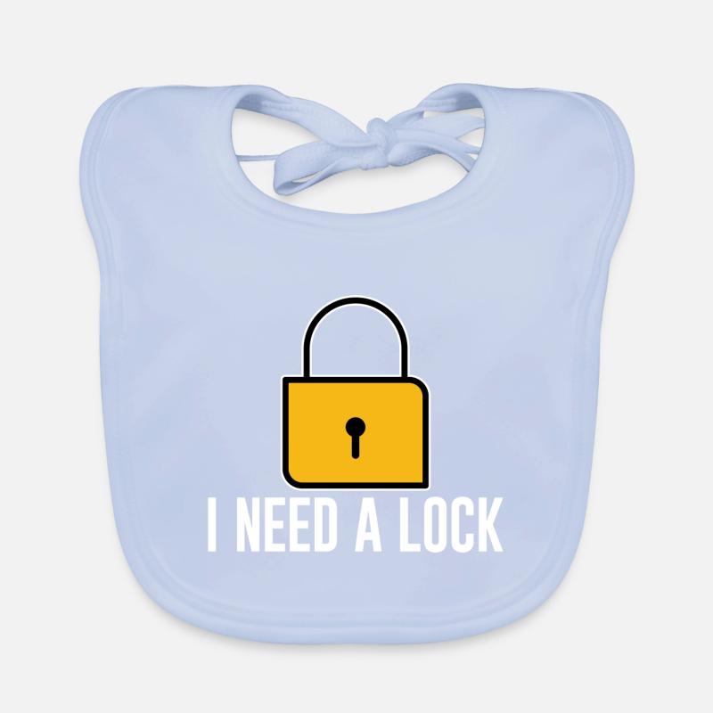 I Need A Lock 4 Baby Bio-Lätzchen