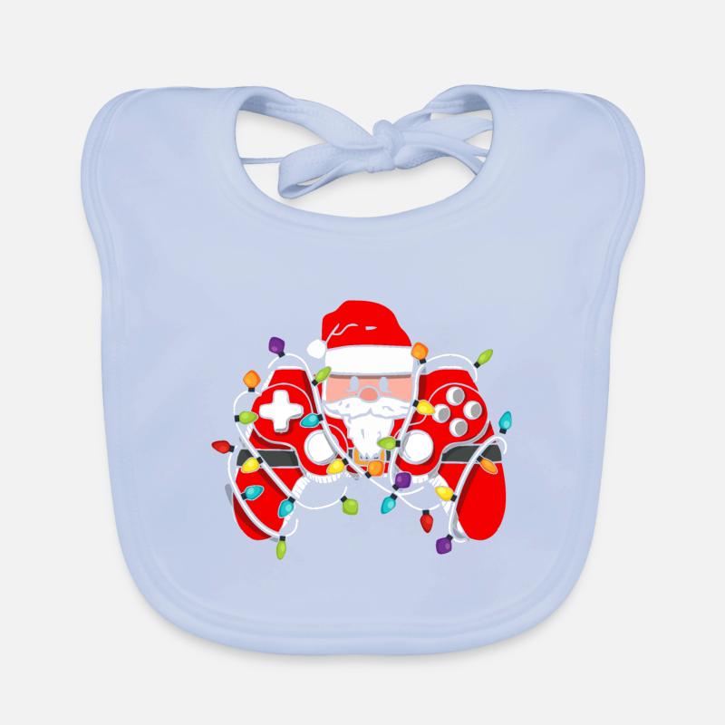 Christmas Gaming Controller Baby Bio-Lätzchen