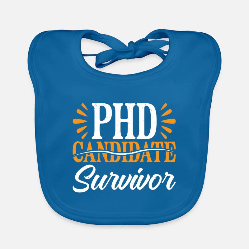 PhD Candidate Survivor 14 Organic Baby Bibs