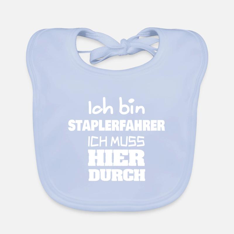 Beruf Staplerfahrer Baby Bio-Lätzchen