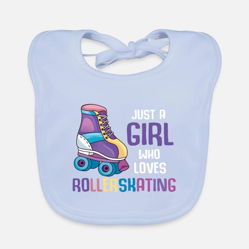 Rollerblading Mädchen Skater Inline Skating Baby Bio-Lätzchen
