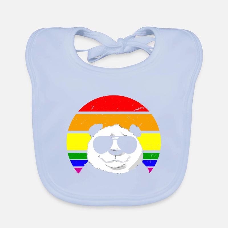 Schwuler Panda Baby Bio-Lätzchen