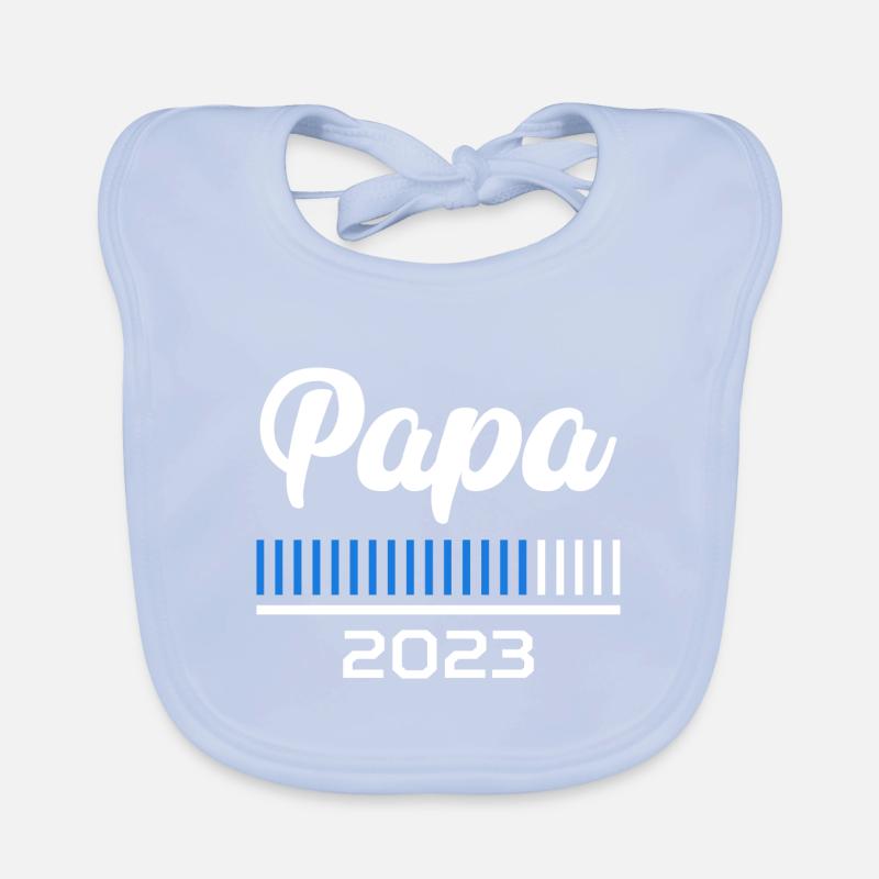 Dad 2023 Loading Bar Gift Father 2023 Organic Baby Bibs