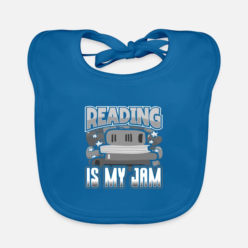 Reading is My Jam Fun Book Lover Idée cadeau Bavoir bio Bébé