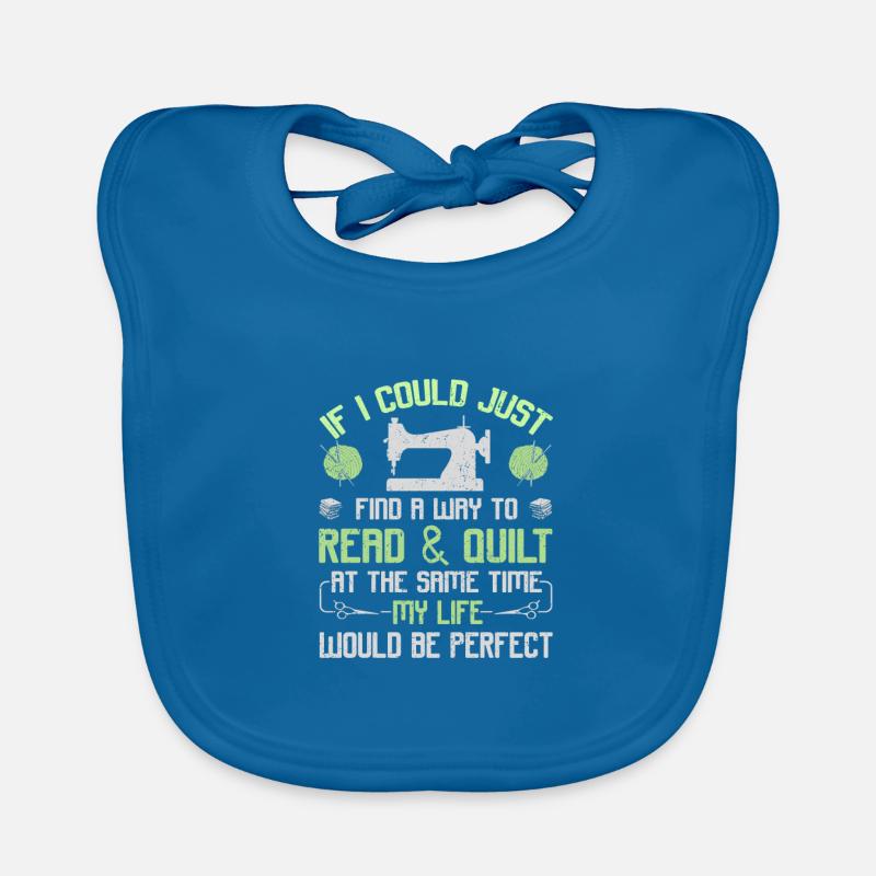 Quilter Gift Read et Quilt Same Time Life Bavoir bio Bébé