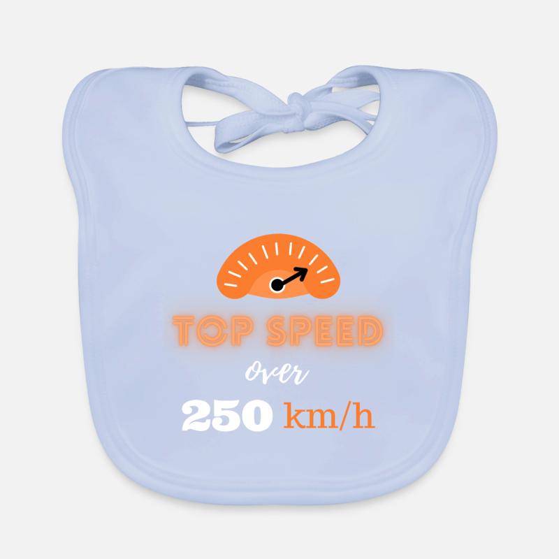 Höchstgeschwindigkeit über 250km/h Baby Bio-Lätzchen