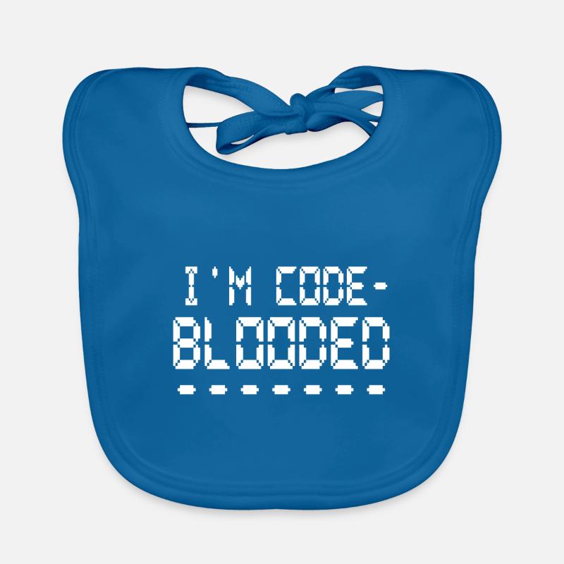 Programmation informatique Je suis programmeur Code Blooded Bavoir bio Bébé