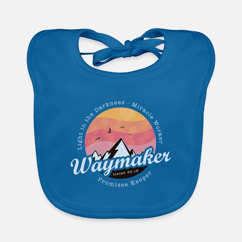 Waymaker Promise Keeper Faiseur de miracles - Jésus Bavoir bio Bébé