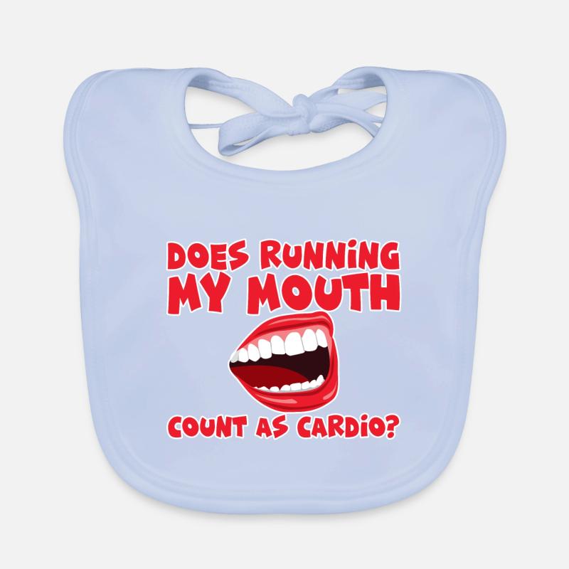 Est-ce que courir ma bouche compte comme Cardio 2 Bavoir bio Bébé