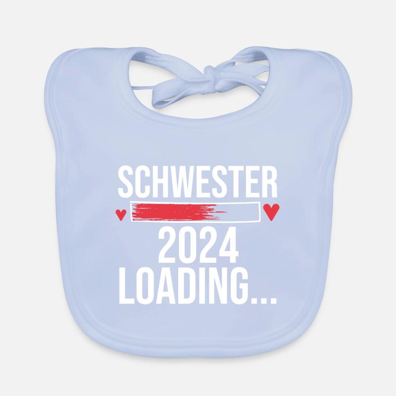 Werdende Schwester 2024 Baby Bio-Lätzchen