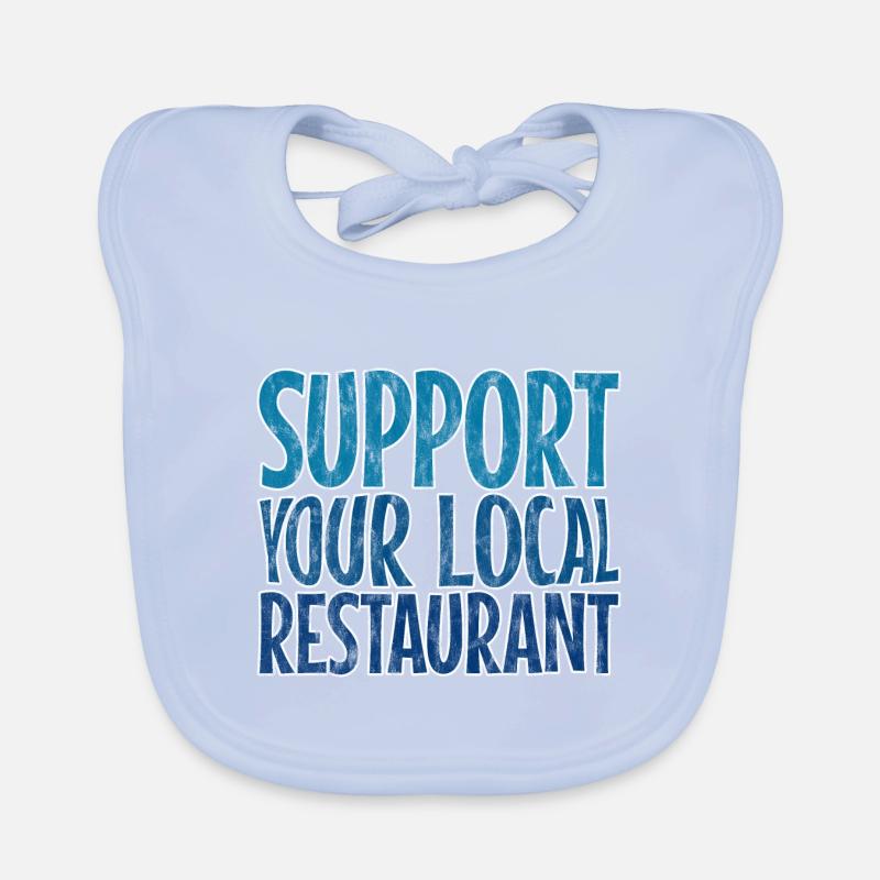 Support Your Local Restaurant 3 Organic Baby Bibs