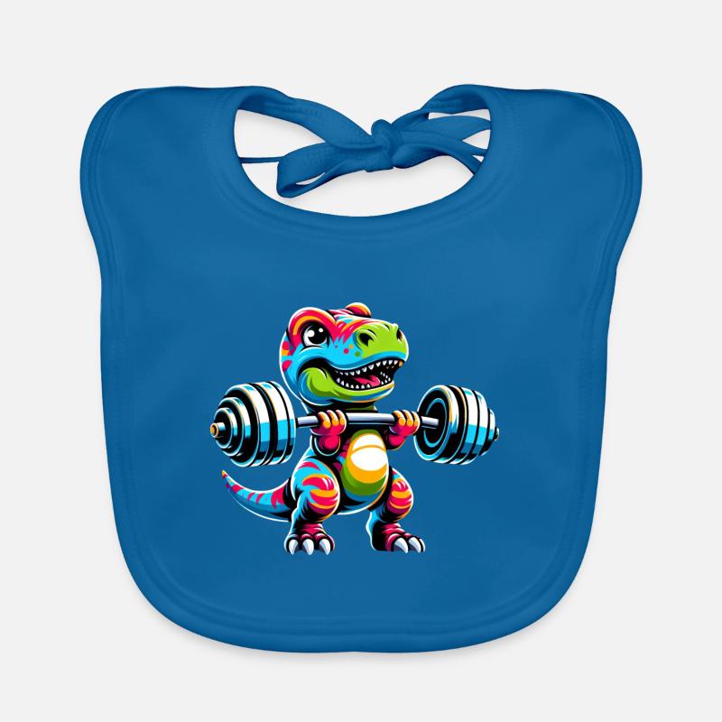 Haltères Trex Dinosaur Haltères Haltères Haltères Bavoir bio Bébé