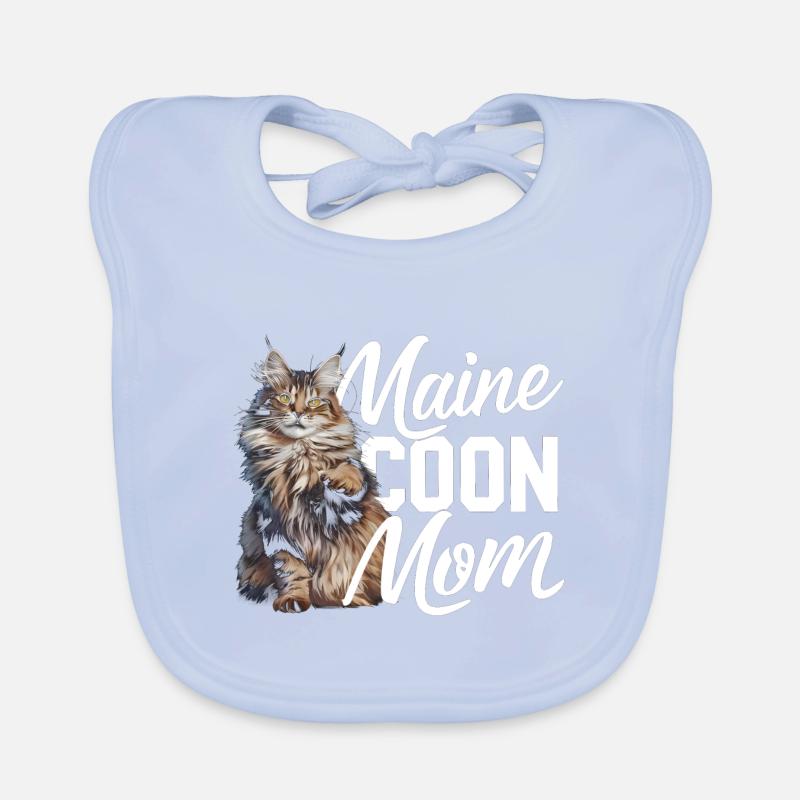 Katze Maine Coon Geschenk Baby Bio-Lätzchen